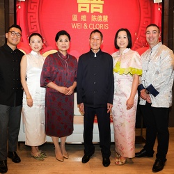 （955）书画艺术大师区本在奥克兰举办婚宴-新郎新娘表情靓了